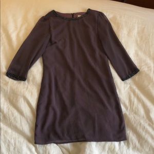 Purple Beaded Winter Dress